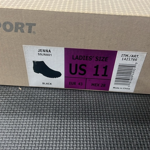 Womens Size-11 J-Sport Jenna Side Zip Up Ankle High Waterproof Boots Black - Picture 2 of 7